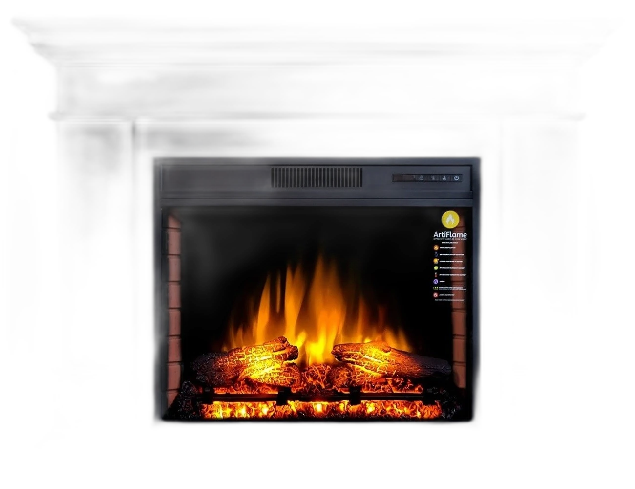 Камінокомплект ArtiFlame SACRAMENTO AF28S СІРИЙ ГРАФІТ (зі звуком)