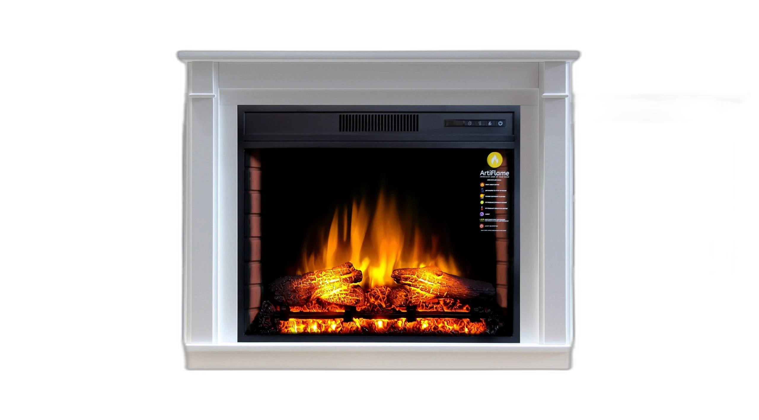 Камінокомплект ArtiFlame VOGUE AF28S БІЛИЙ Б’ЯНКО (зі звуком)
