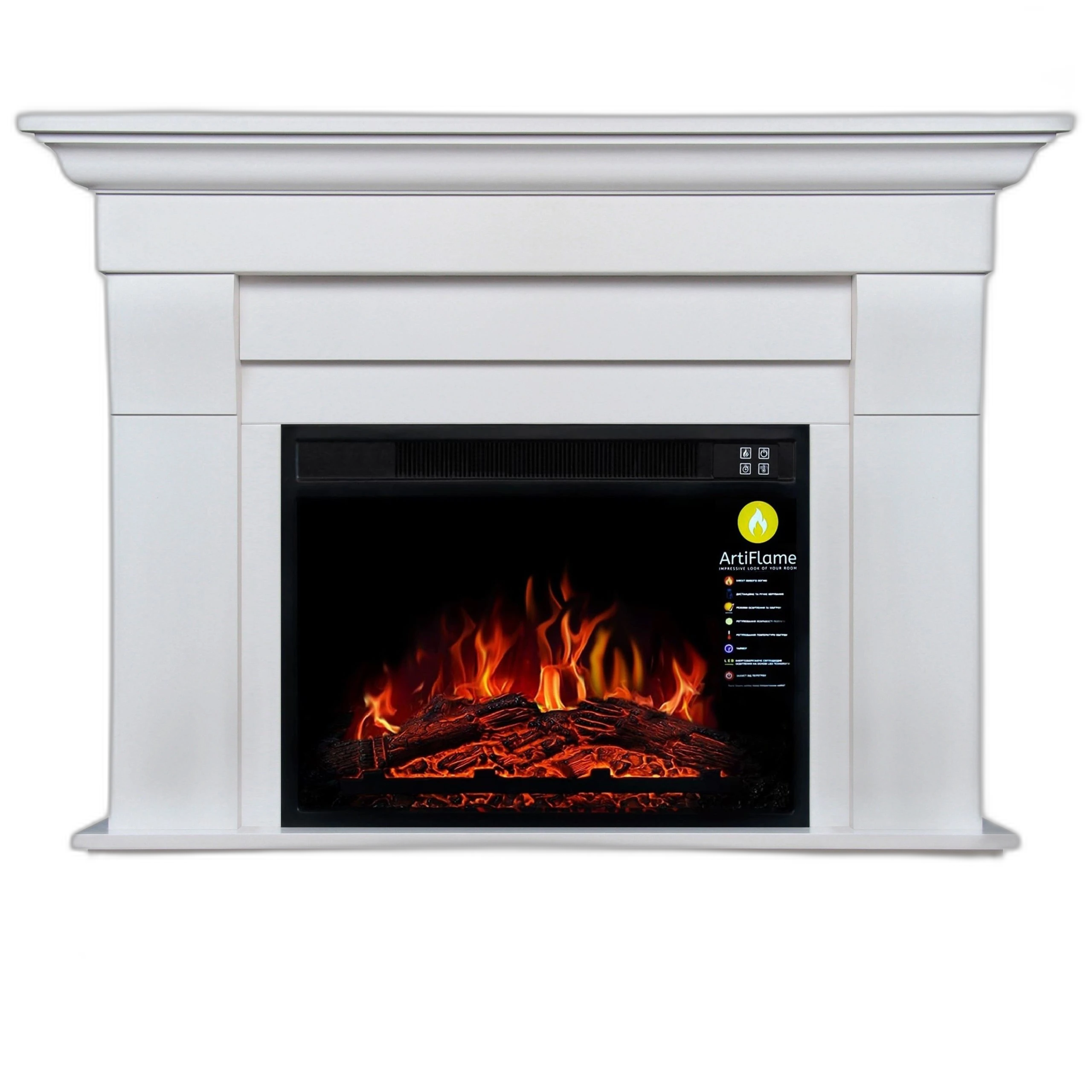 Камінокомплект ArtiFlame ALBION AF23 БІЛИЙ Б’ЯНКО