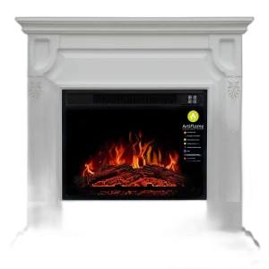Камінокомплект ArtiFlame TORONTO AF23S БІЛИЙ Б’ЯНКО (зі звуком)