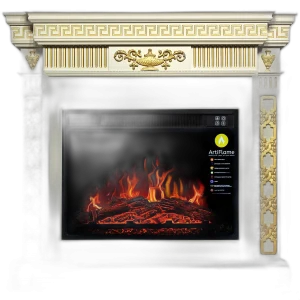 Камінокомплект ArtiFlame GREECE AF23S БІЛИЙ ВАНІЛЬ (зі звуком)