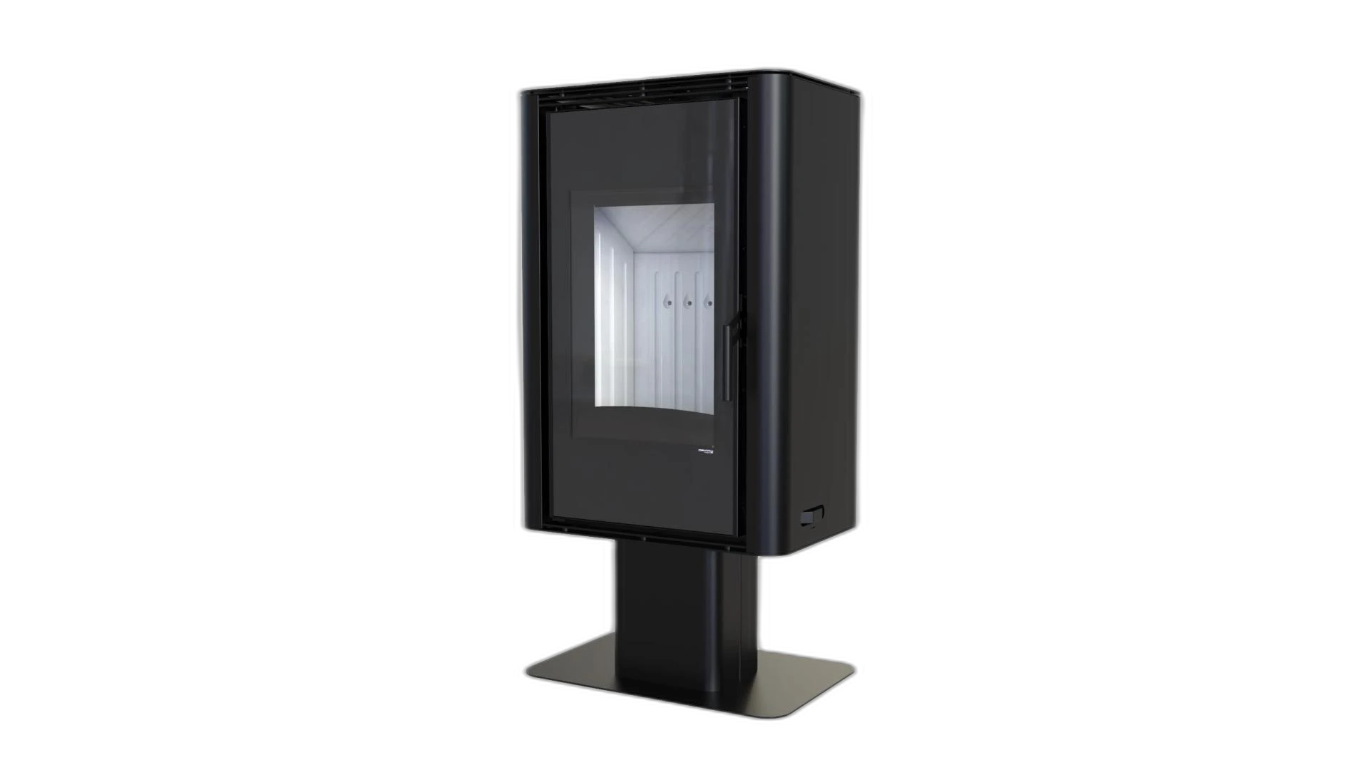Сталева піч Defro Home SOLUM TOP Чорний