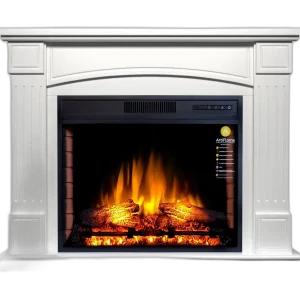 Камінокомплект ArtiFlame BOSTON AF28S БІЛИЙ ДУБ (зі звуком)