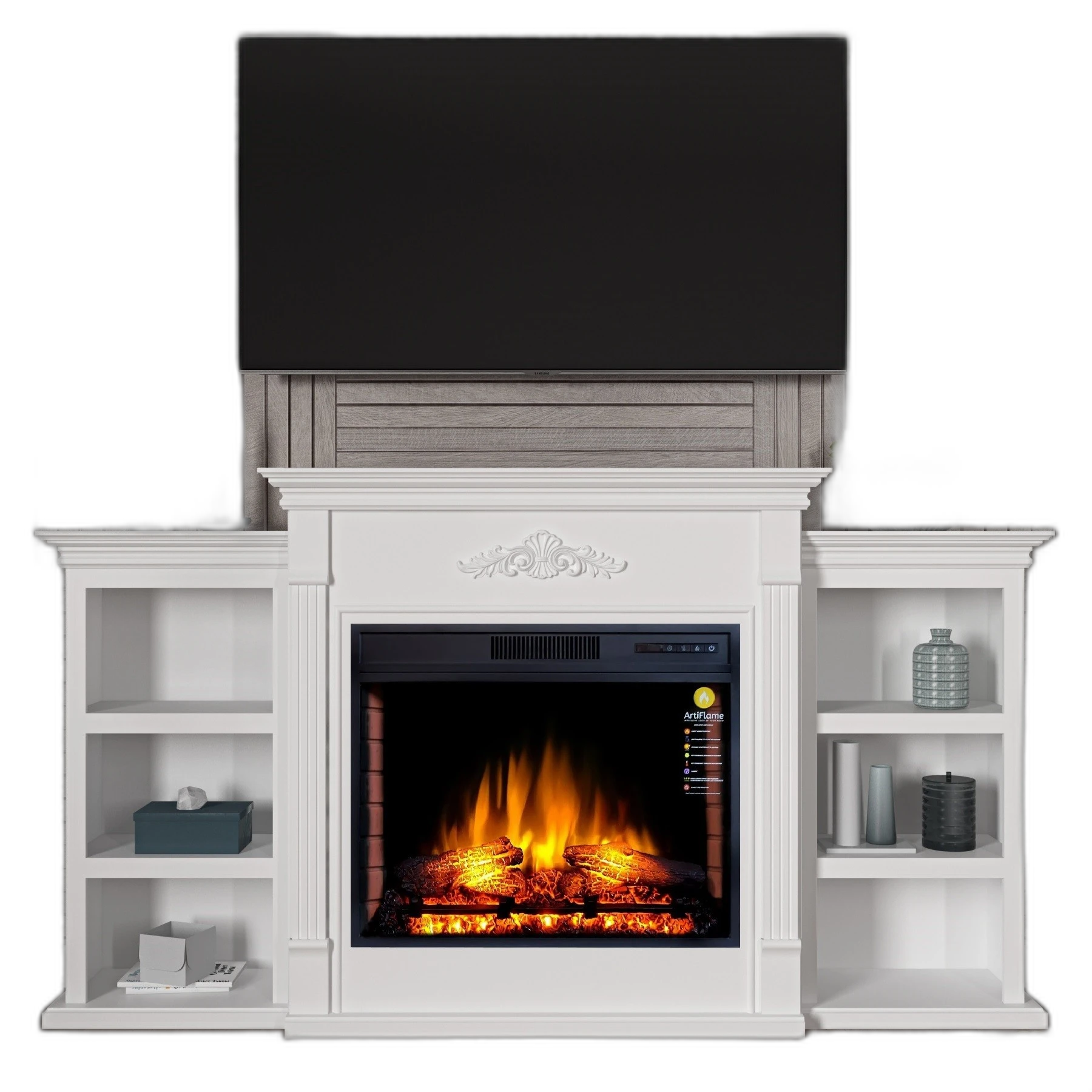 Камінокомплект ArtiFlame NEW YORK AF28S БІЛИЙ Б’ЯНКО (зі звуком)