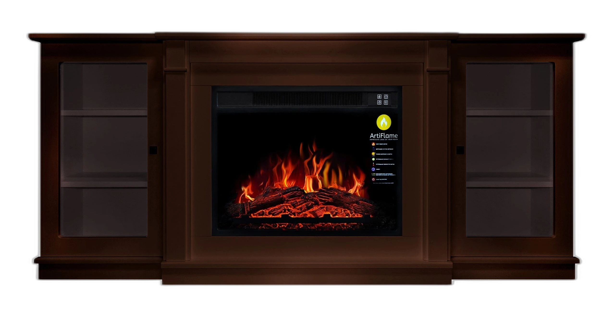 Камінокомплект ArtiFlame VERMONT AF23S КОНЬЯК (зі звуком)