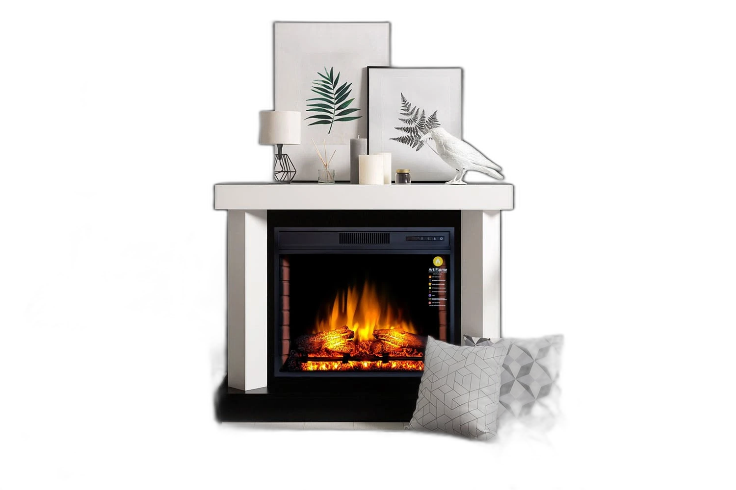 Камінокомплект ArtiFlame YUKON AF28S БІЛИЙ Б’ЯНКО (зі звуком)