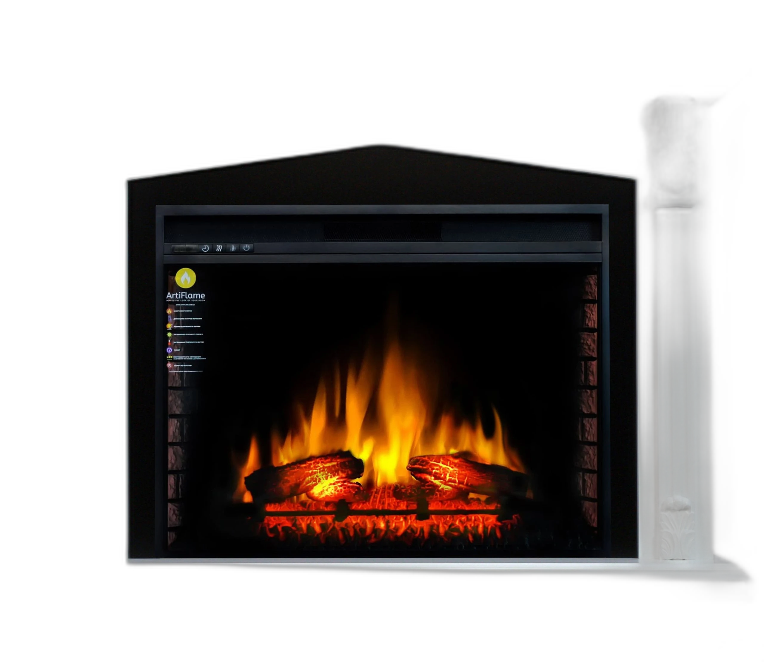 Камінокомплект ArtiFlame PRAGA AF33 БІЛИЙ Б’ЯНКО