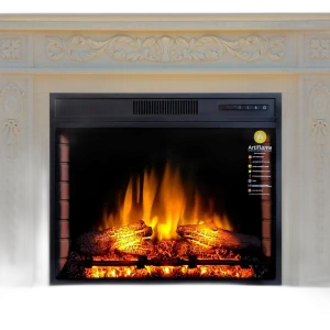 Камінокомплект ArtiFlame DELMONA AF28S СЛОНОВА КІСТКА (зі звуком)