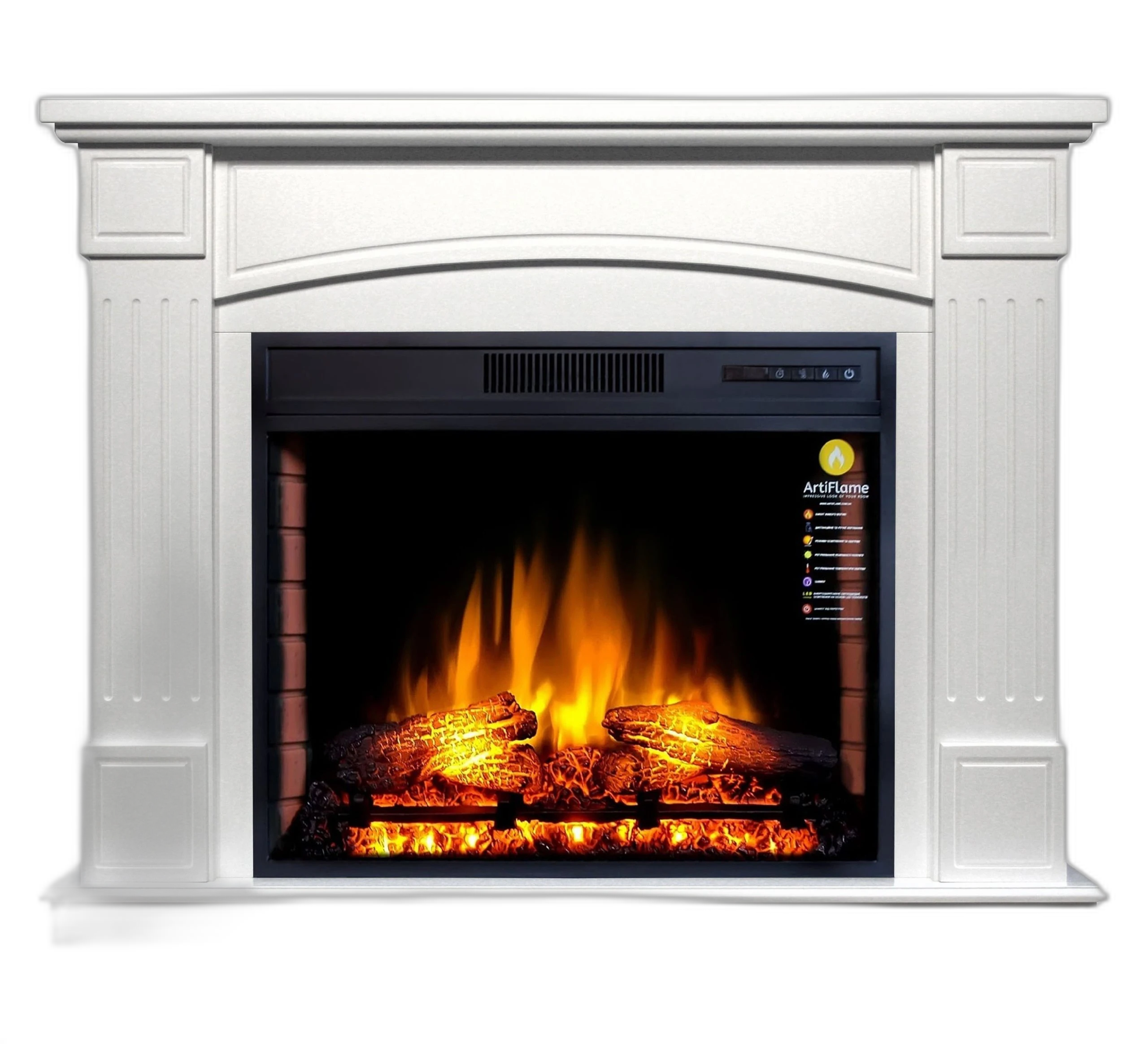 Камінокомплект ArtiFlame BOSTON AF28 БІЛИЙ ДУБ