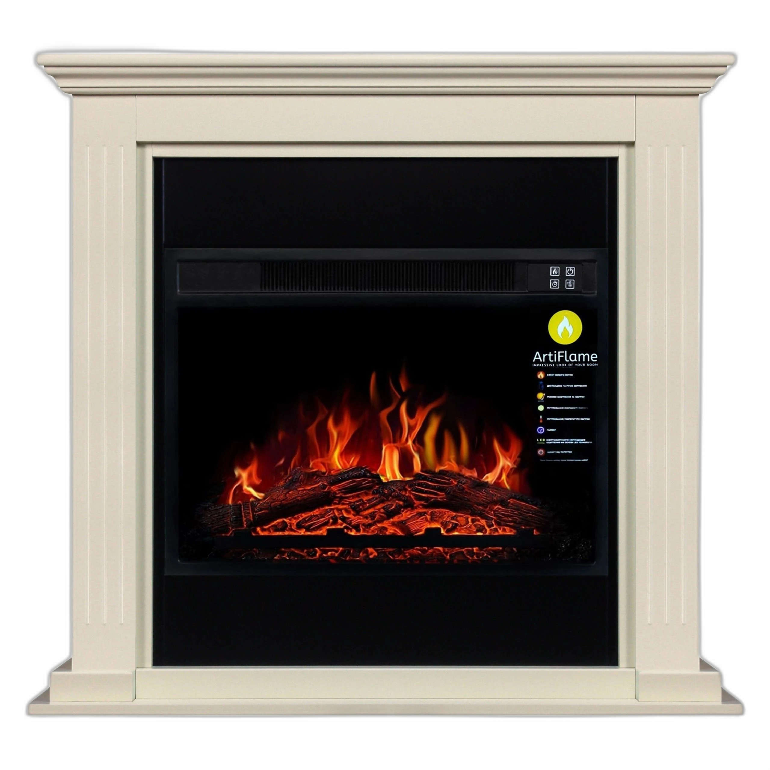 Камінокомплект ArtiFlame MARTA AF23 БІЛИЙ ВАНІЛЬ