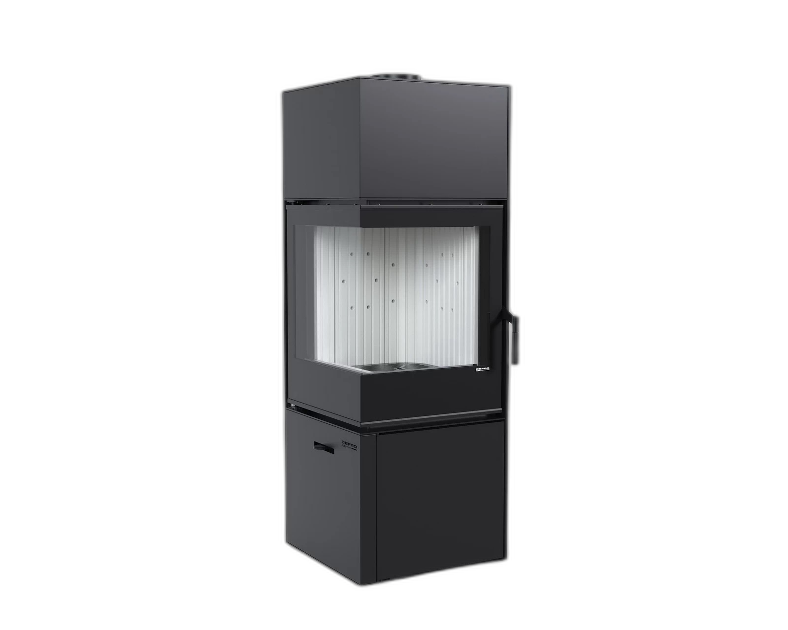 Сталева піч Defro Home QUADROOM 2.0 Чорний