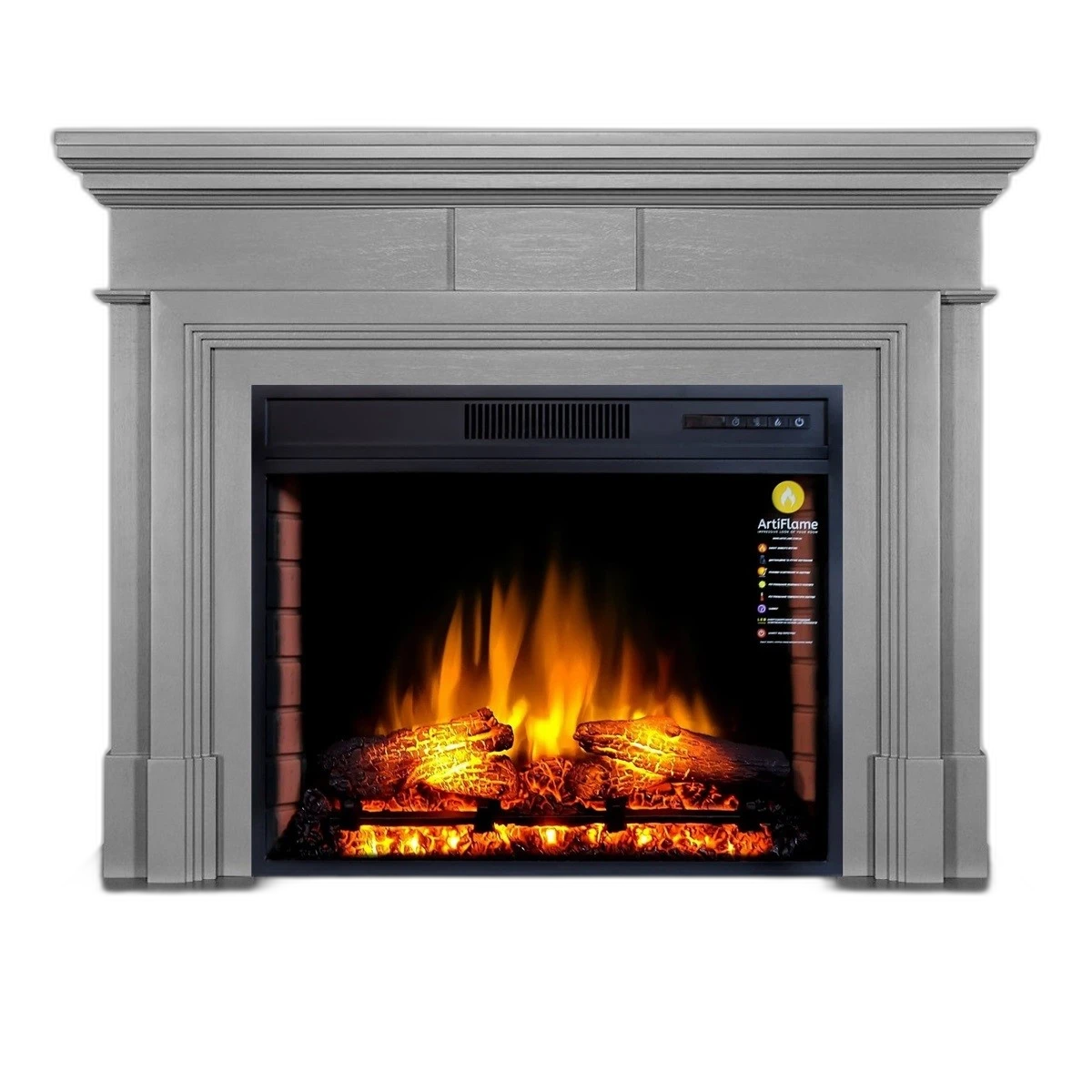 Камінокомплект ArtiFlame STAMFORD AF28S СІРИЙ (зі звуком)
