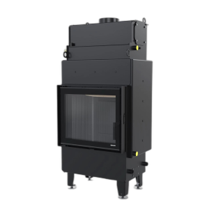 Камінна топка з водяним контуром Defro Home NAVI SM TZ (чорний шамот)
