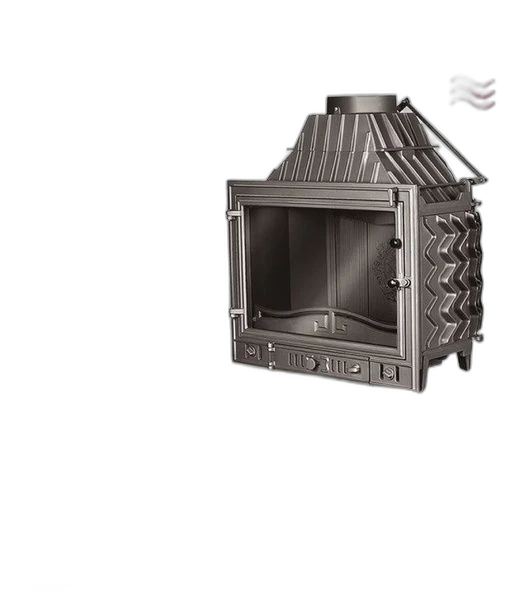 Чавунна камінна топка KawMet W3 16.7 кВт з трьохстороннім склом