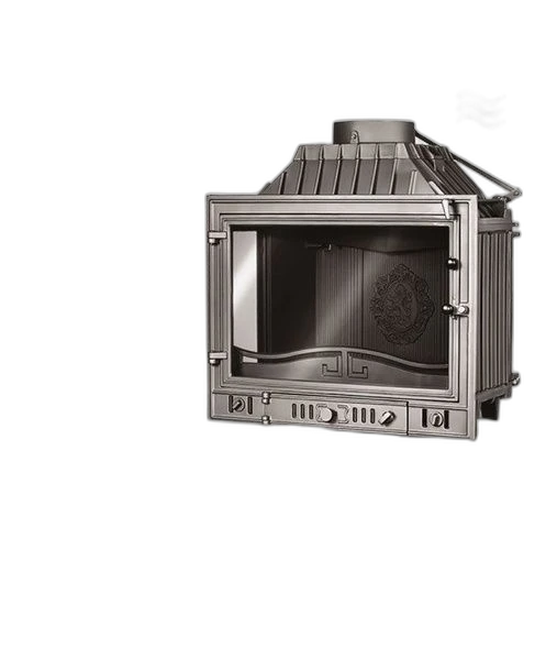 Чавунна камінна топка KawMet W4 14.5 кВт з трьохстороннім склом