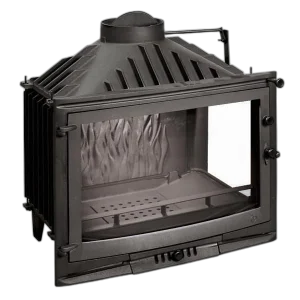 Чавунна камінна топка UNIFLAM 700 SELENIC ECO PB 14 кВт з шибером і кутовим склом