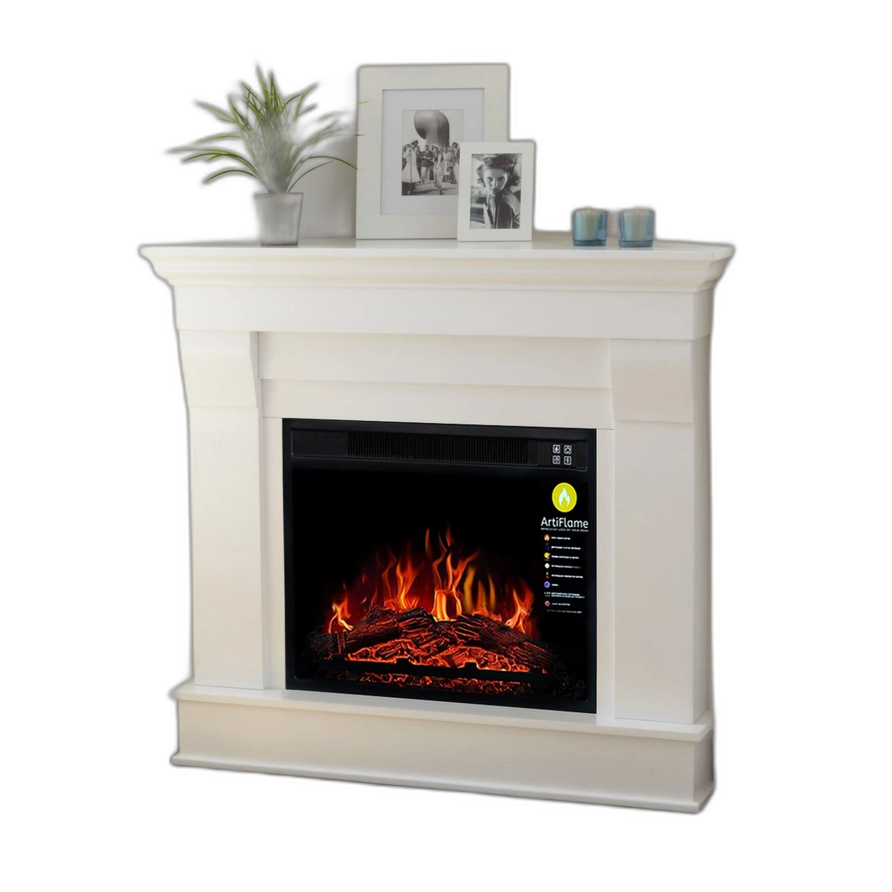 Камінокомплект кутовий ArtiFlame ALBION CORNER AF23 БІЛИЙ ВАНІЛЬ