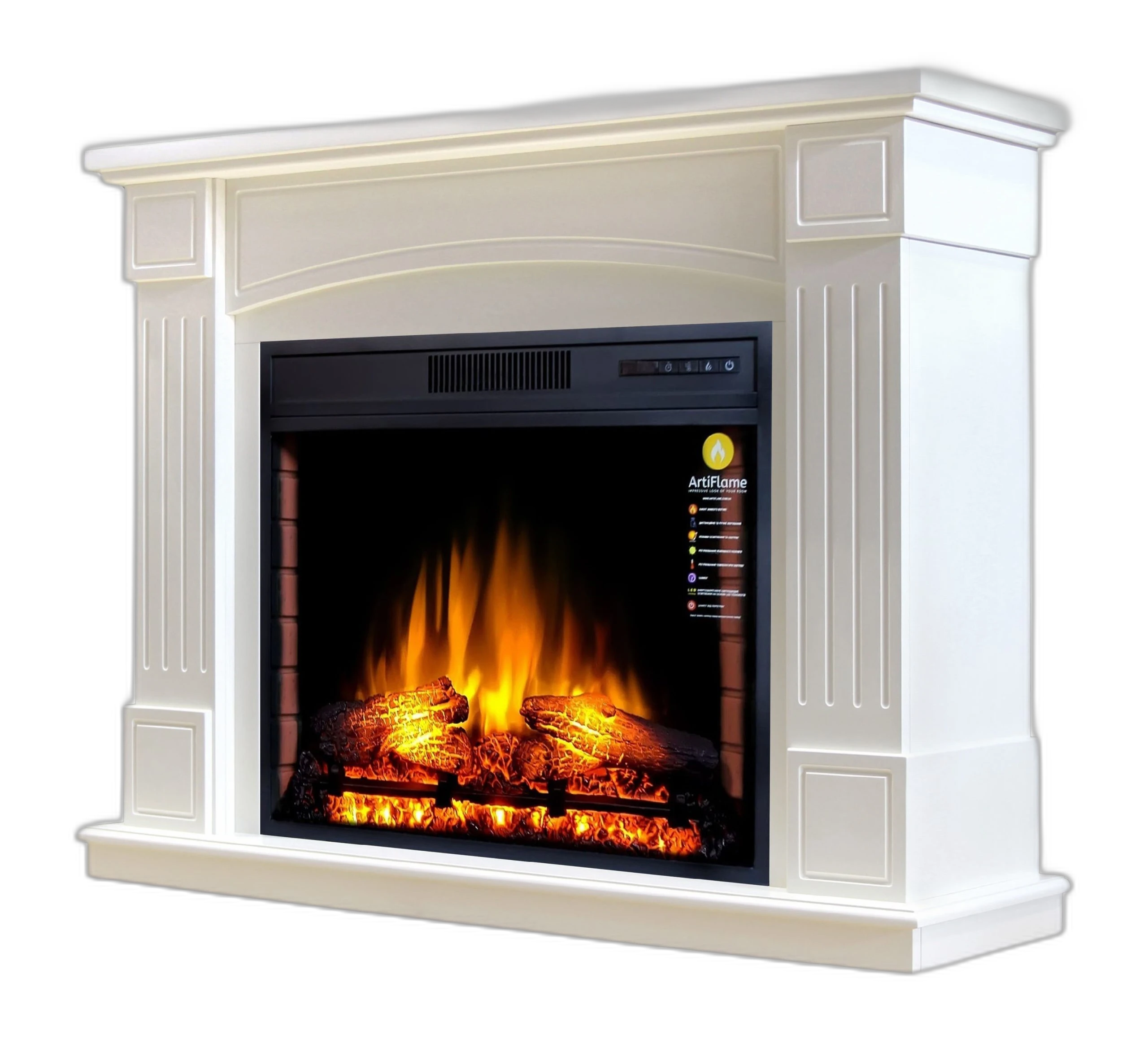 Камінокомплект ArtiFlame BOSTON AF28 БІЛИЙ ДУБ