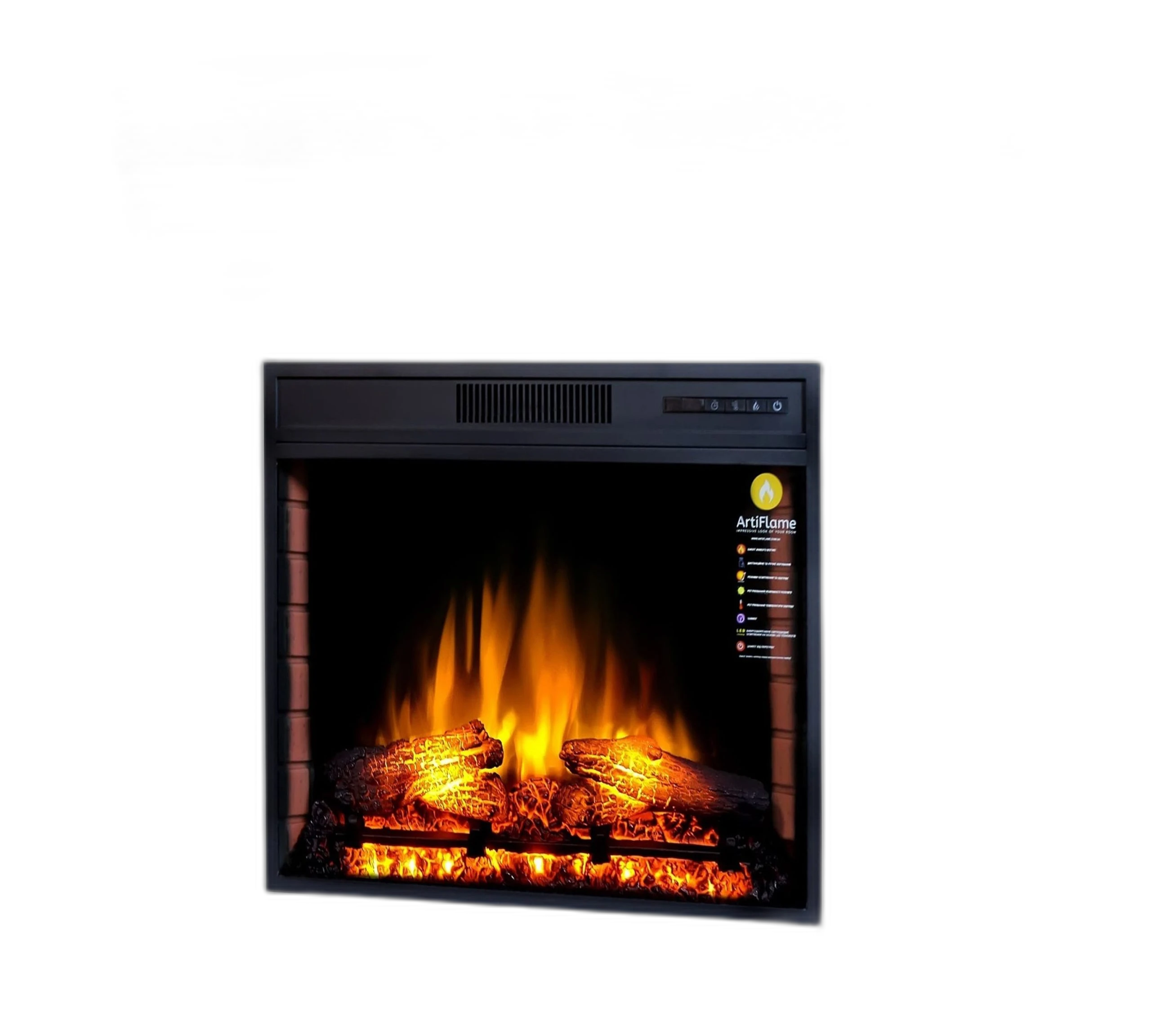 Камінокомплект ArtiFlame PRATELLA AF28S БІЛИЙ Б’ЯНКО (зі звуком)