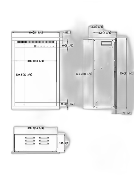 Електрична вставка AFLAMO 3D 60х40 з обігрівом