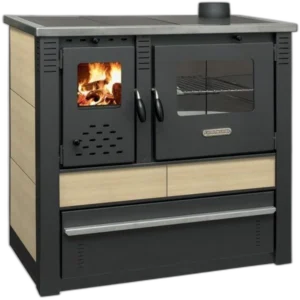 Кухонна піч на дровах Pro-Thermo Panonia бежева з варочною поверхнею