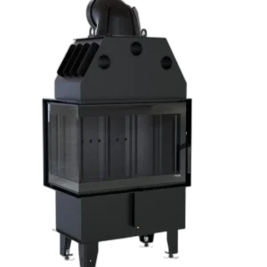 Сталева камінна топка DEFRO HOME INTRA SM BL MINI 10 кВт (чорний шамот)