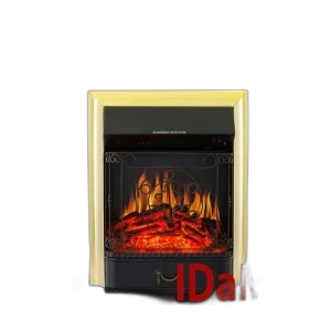 Камінокомплект IDaMebel Julia Brown Royal Flame Majestic Gold з обігрівом (білий)