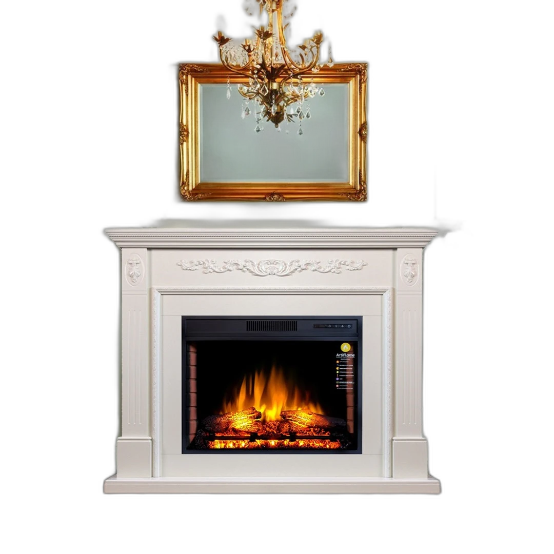 Камінокомплект ArtiFlame SOHO AF28S БІЛИЙ ДУБ (зі звуком)