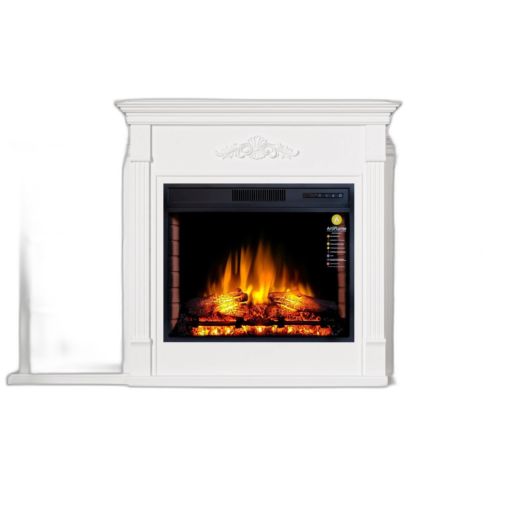 Камінокомплект ArtiFlame NEW YORK AF28S БІЛИЙ Б’ЯНКО (зі звуком)