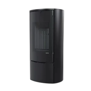 Сталева піч Defro Home ORBIS 2.0 Чорний (чорний шамот)