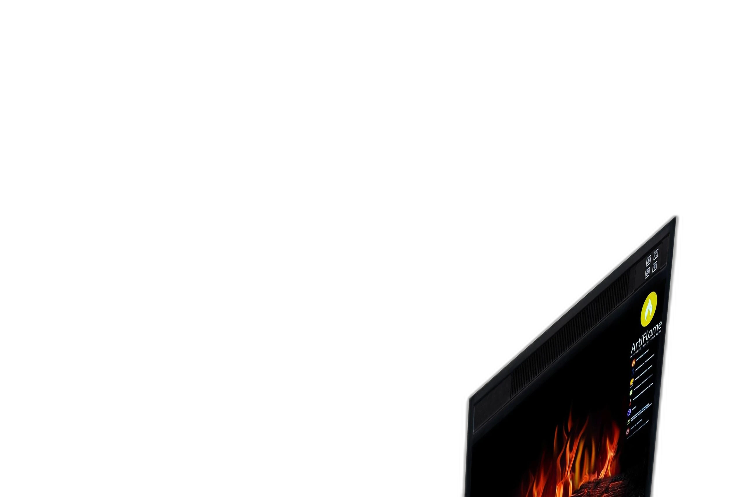 Камінокомплект із світлодіодним підсвічуванням ArtiFlame LUCCA AF23S БІЛИЙ Б’ЯНКО (зі звуком)