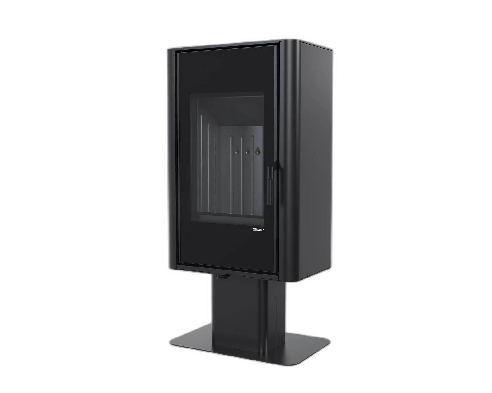 Сталева піч Defro Home SOLUM TOP 2.0 Чорний (чорний шамот)