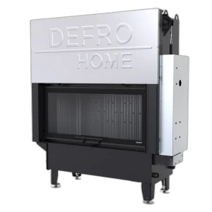 Камінна топка з водяним контуром Defro Home RIVA L G SHORT (чорний шамот)