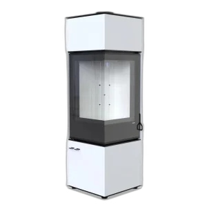 Сталева піч Defro Home QUADROOM LONG Білий