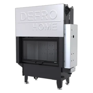 Камінна топка з водяним контуром Defro Home RIVA M G SHORT (чорний шамот)