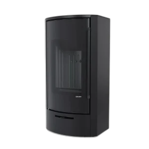 Сталева піч Defro Home ORTI 2.0 Чорний (чорний шамот)