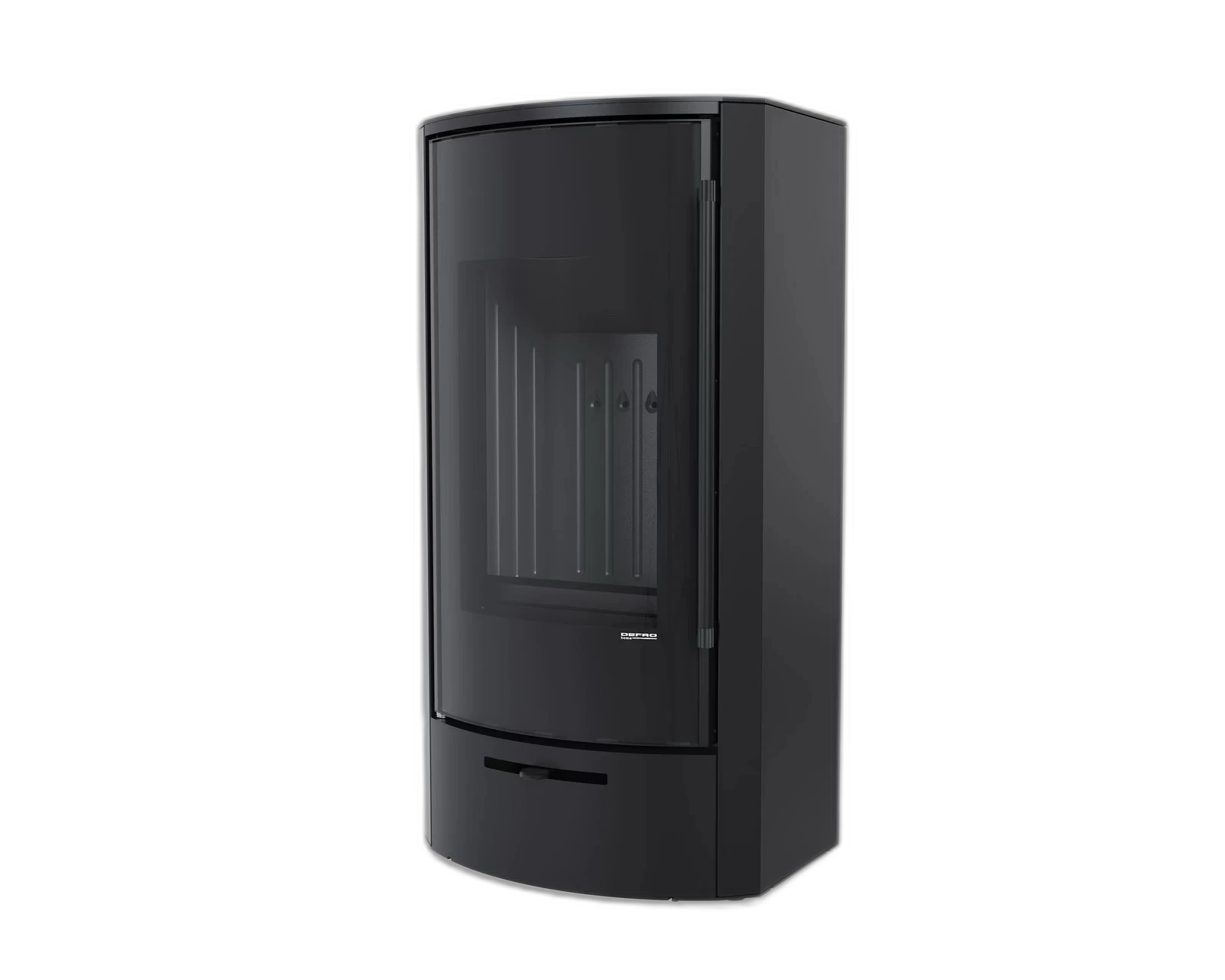 Сталева піч Defro Home ORTI 2.0 Чорний (чорний шамот)