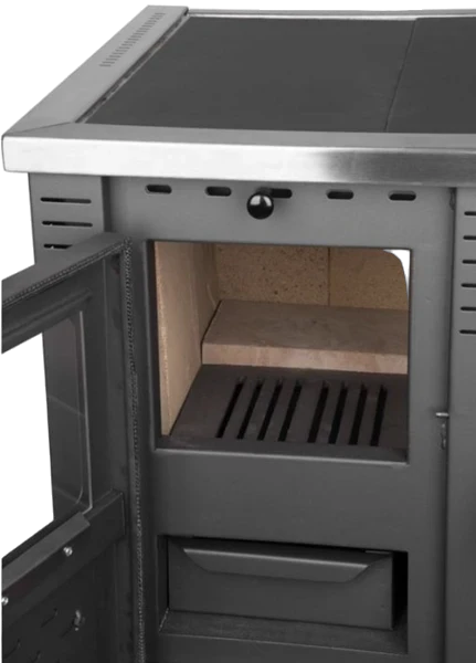 Кухонна піч на дровах Pro-Thermo Panonia бежева з варочною поверхнею
