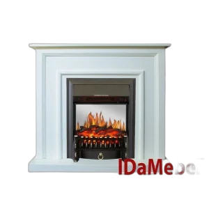 Камінокомплект IDaMebel Adele Royal Flame Fobos Black з обігрівом (білий)