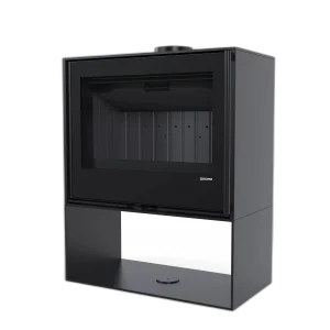Сталева піч Defro Home CUBEN S (чорний шамот)