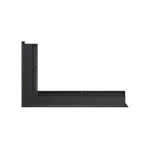 Вентиляційна решітка кутова ліва для каміну BOKAR Angle Urban L 60×520×700 чорна під монтажну раму