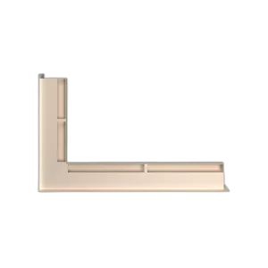 Вентиляційна решітка кутова права для каміну BOKAR Angle Urban R 60×460×650 бежева