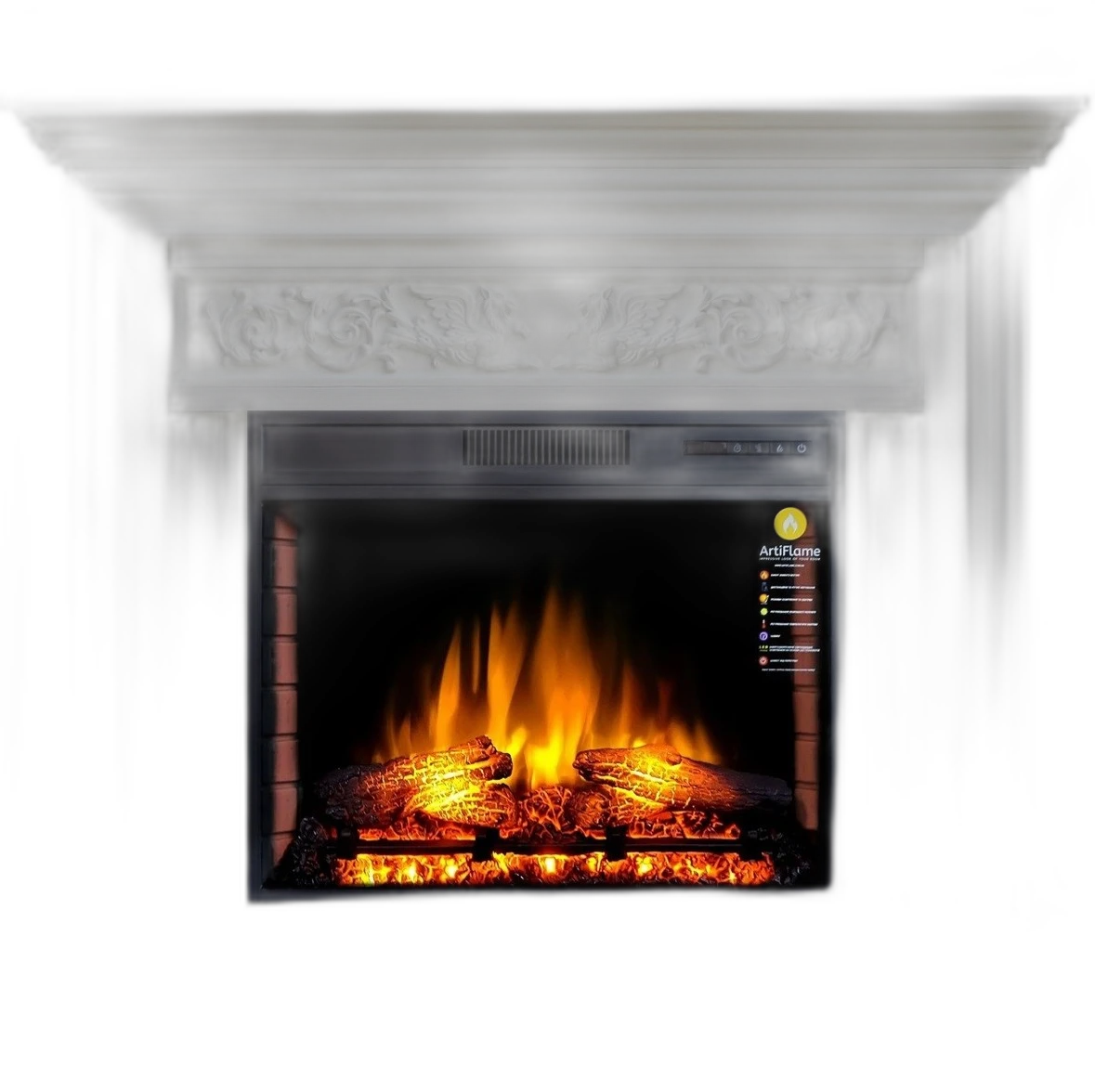 Камінокомплект ArtiFlame MONFERRATO AF28S БІЛИЙ Б’ЯНКО (зі звуком)
