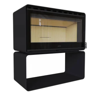 Піч сталева M-Fire Rodos з дровником (15kW)