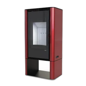 Сталева піч Defro Home SOLUM LOG Червоний