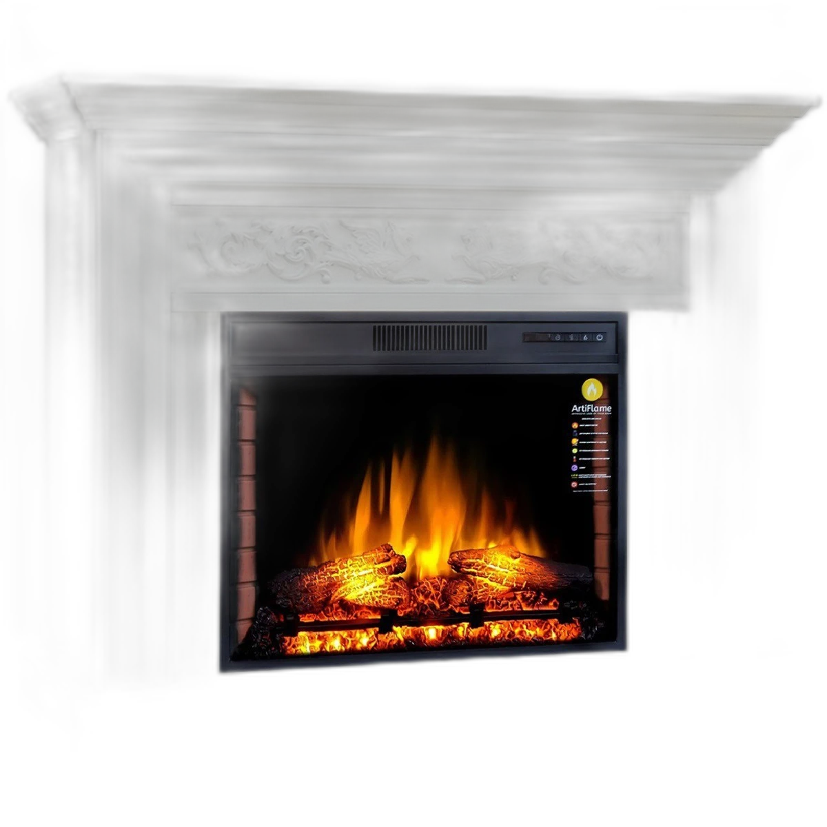 Камінокомплект ArtiFlame MONFERRATO AF28S БІЛИЙ Б’ЯНКО (зі звуком)