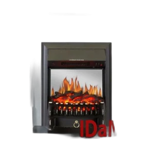 Камінокомплект IDaMebel Julia Brown Royal Flame Fobos Black з обігрівом (білий)