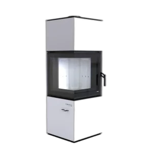 Сталева піч Defro Home QUADROOM Білий