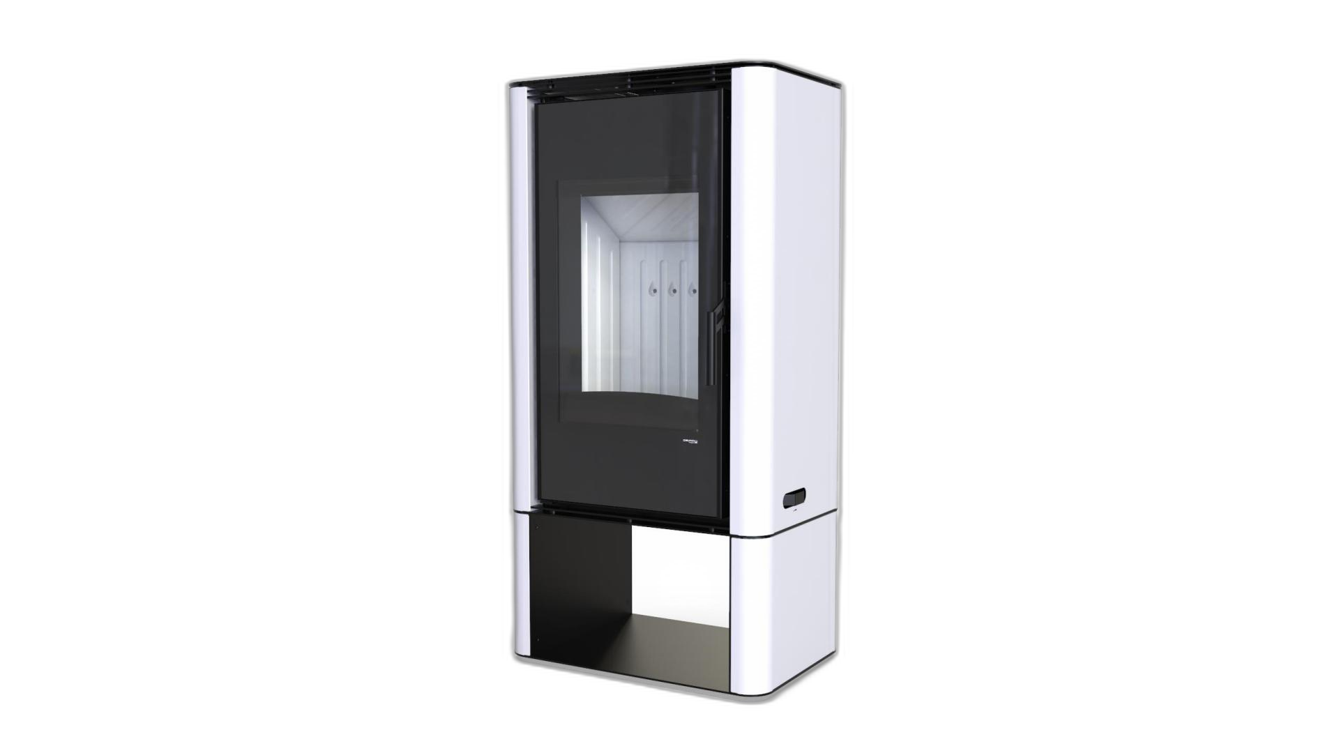 Сталева піч Defro Home SOLUM LOG Білий