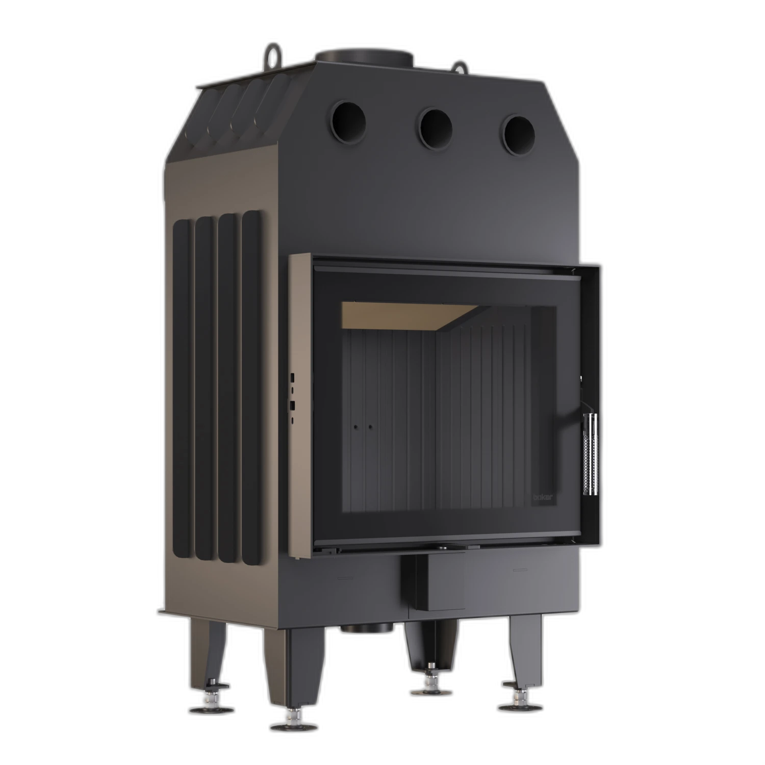 Камінна топка BOKAR 6050 (14,4 kW ) black ceramatex